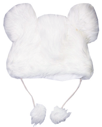 BEANIE BN-A83 Animal  Furry white