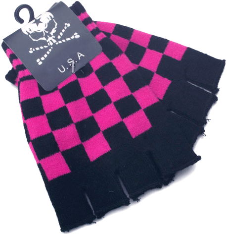 Mittens GLV-14 Checkers  Pink