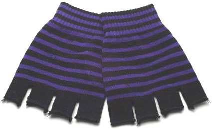 Mittens GLV-13  Stripes Purple