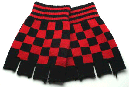 Mittens GLV-14  Checkers Red