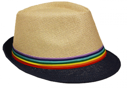 FEDORA-HAT-FR 1  Rainbow